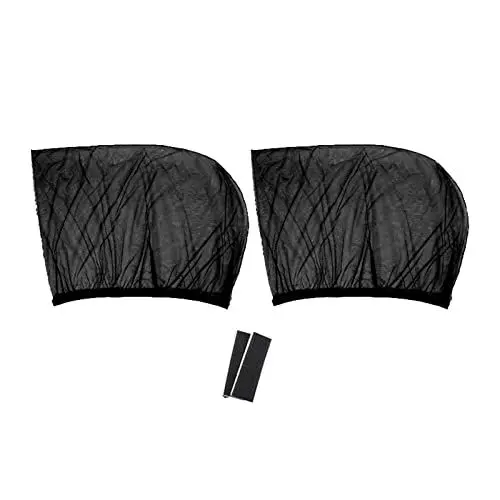 Produktbild: Cuque Mesh Seitenfenster Sonnenschutz Schutz Auto Seitenfenster Insektenschutz für Limousinen SUV (Seitenfenster hinten 52x61cm)