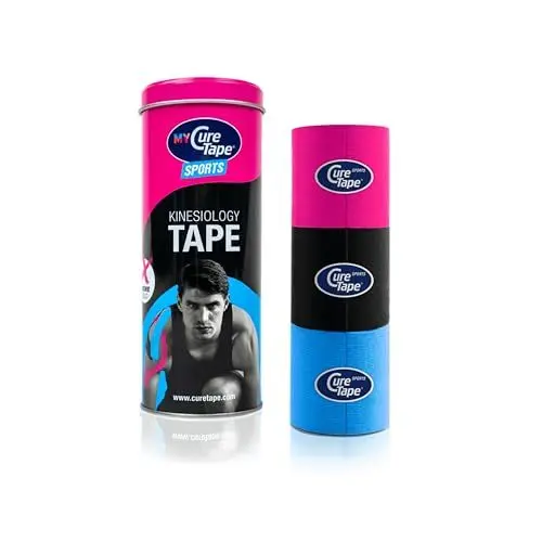 Produktbild: CureTape Art Kinesiologie Tape (Rosa, Schwarz, Blau)