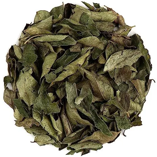 Produktbild: Valley of Tea Curryblätter, getrocknetes Bio-Gewürz – frische Curryblätter zum Kochen – aus Indien, 100 g