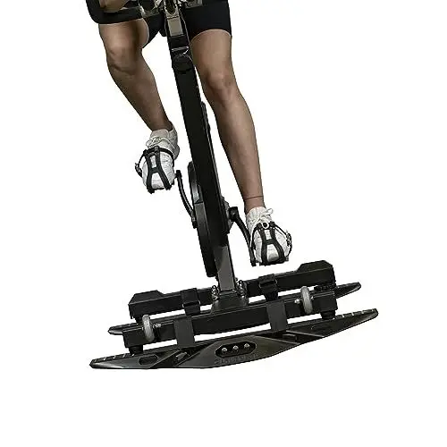 Produktbild: CURVE PLATE - Heimtrainer Zubehör für natürliches Indoor Cycling mit Ergometer, Heimtrainer Fahrrad & Indoor Bike I Kompatibel mit Peloton Bikes I Aus 2 robusten Kunststoffplatten I Kippsicher