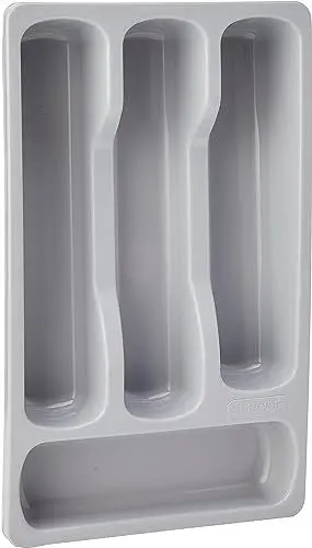 Produktbild: Curver Besteckkasten für Küchenschublade, 33 x 20 x 6 cm, Grau