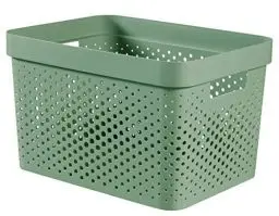 Produktbild: CURVER Infinity-Behälter, 17 l, Grün, 35,5 x 26,2 x 21,9 cm, recycelter Kunststoff, 245855, One Size