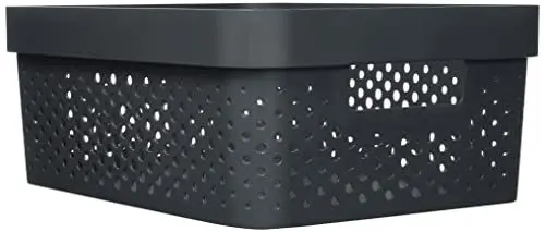 Produktbild: CURVER | Behälter Infinity 11 l, Anthrazit, 35,6 x 26,6 x 13,6 cm, recycelter Kunststoff