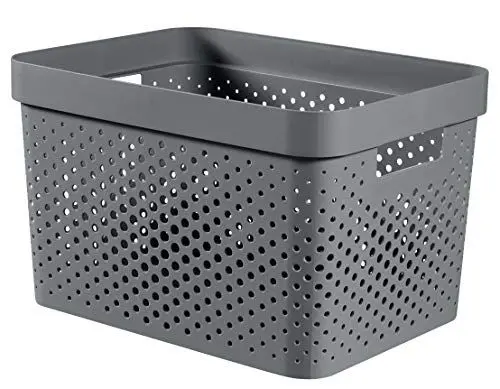 Produktbild: CURVER | Behälter Infinity 17 l, Anthrazit, 35,5 x 26,2 x 21,9 cm, recycelter Kunststoff, 245661, One Size