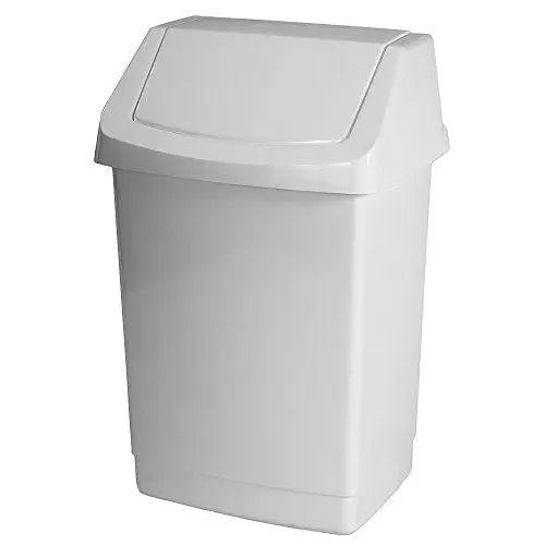 Produktbild: Curver 04042-026-65 Abfallbehälter Click-It 22,9x18,9x38,1cm in Weiß, Plastik, 22.9 x 18.9 x 38.1 cm