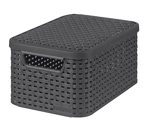 Produktbild: Curver Aufbewahrungsbox, Polypropylene, anthrazit, 29 x 20 x 14 cm
