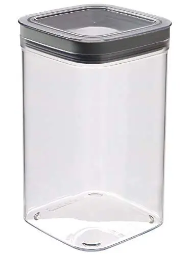 Produktbild: Curver Dry Cube Vorratsdose Quadrato - 1,8Lt - 12X12X20H Transparent/Grau