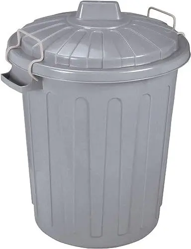 Produktbild: Curver 04128-Y25-41 Abfalltonne Oscar, Plastik, grau, 40 x 35 x 45 cm