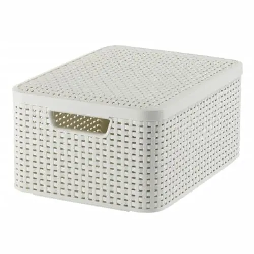 Produktbild: Curver 03618-885-00 Aufbewahrungsbox Style mit Deckel M, 18 L, Creme