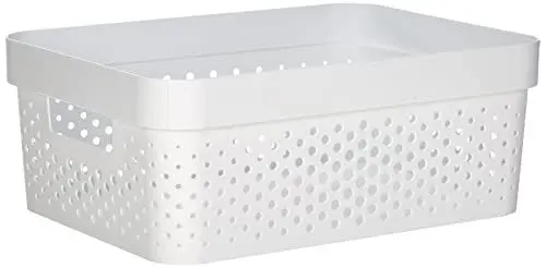 Produktbild: Curver | Behälter Infinity 11 l, weiß, 35,6 x 26,6 x 13,6 cm, recycelter Kunststoff
