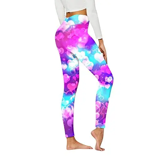 Produktbild: CUTeFiorino Adventskalender Für Jugendliche Lässige Modehosen für Damen mit Herzdruck und Sportleggings Kunstlederhose (AL, XL)