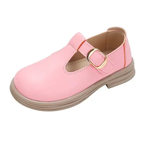Produktbild: CUTeFiorino Kinderschuhe Chunky Heel Plateauschuhe Mode Lässige Kinder Sandalen Kinder Prinzessin Schuhe Turnschuhe Helle Sohle Mädchen (Pink, 27.5 Little Child)
