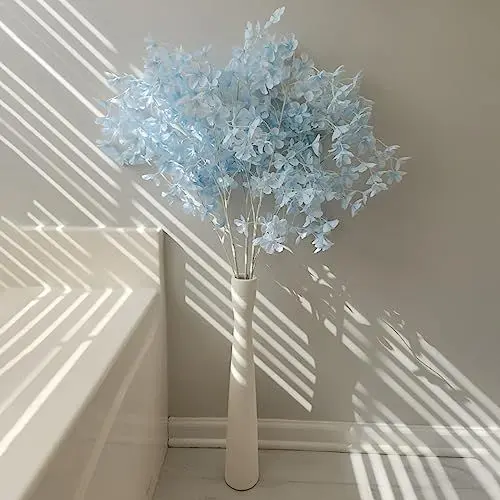 Produktbild: Cutfouwe Keramik Vase Weiß 42cm Hoch Schmal Bodenvase für Pampasgras,Trockenblumen Blumenvase,Modern Deko Vasen,für Home Office Dekoration,Geschenk,Dekozweige