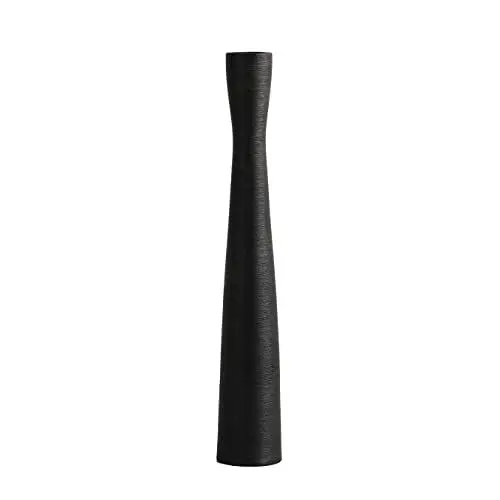 Produktbild: Cutfouwe Vase Schwarz - 50cm Hoch Bodenvase Schwarz,Vasen Deko Modern,Große Keramik Vase für Pampasgras,Dekozweige und Trockenblumen,Blumenvasen für Home Office Dekor,Wohnzimmer Büro Dekoration