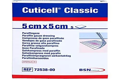 Produktbild: Cuticell 72538-00 Cuticell 7253800 Classic Mullkompressen 5 cm x 5 cm (5 Stück)