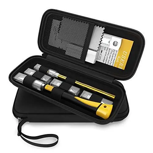 Produktbild: Cutter,Bastelmesser Geeignet Für Kunst,Hobby,Sammelalbum Und Skulptur Usw,Cutter Set Enthält 2 Präzisionsmesser,20 Präzisionsmesserklingen,EVA-Aufbewahrungsbox,Lineal,Schleifstein,Poliertes Tuch