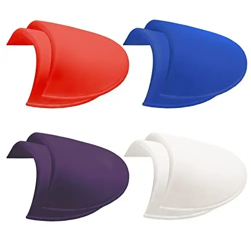 Produktbild: Cuyacili 4 Paare Schulterpolster Schwamm Schulterpolster Halbmond Schwarz Praktische Schulterpolste Schaum Dünne Schulter Enhancer für Kleider Pullover Nähzubehör (Lila+ Blau+ Weiß+ Rot)