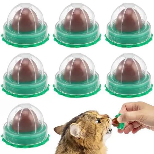 Produktbild: CVUTOVO 10Stücke Katzenminze Snacks Candy für Katzen Nahrhafte Leckerlis mit Fischleim Lecken für Katzenbedarf Zufälliger Geschmack