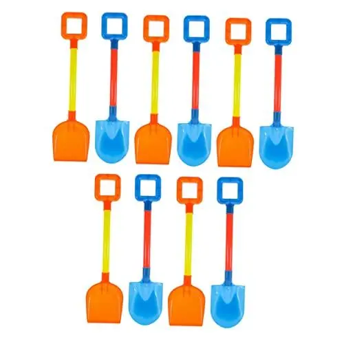 Produktbild: CVUTOVO 10 Stück Sandschaufel für Kinder Plastikspielzeug für Strand und Garten Leicht Sicher und Langlebig Spielzeug für Sandkasten und Schneespaß