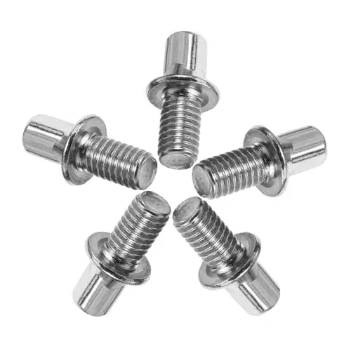 Produktbild: CVUTOVO 5 Stücke Trommel Spannschraube Ersatzschraube Für Basspedal Metall Pedalschraube Für Schlagzeug Robust Und Korrosionsbeständig Für Schlagzeug Satz