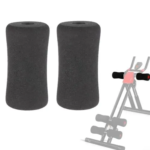 Produktbild: CWOQOCW 2 x Fußschaum für Pads, Pad-Rollen-Trainingshaken, Ersatzteile für Hantelbank und Beinverlängerung (2 Stück 135 mm)