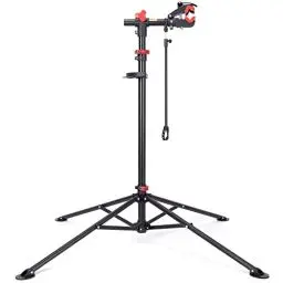 Produktbild: CXWXC Fahrradmontageständer, Höhenverstellbarer Fahrradständer Reparaturständer 360° drehbar mit große Werkzeugablage Robust für Mountainbike Fahrräder bis 30 kg
