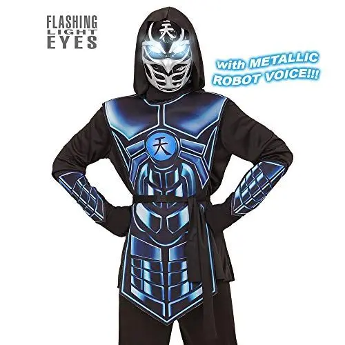Produktbild: W WIDMANN MILANO Party Fashion - Kinderkostüm Cyber Ninja, Kämpfer, Krieger, Faschingskostüme, Halloween