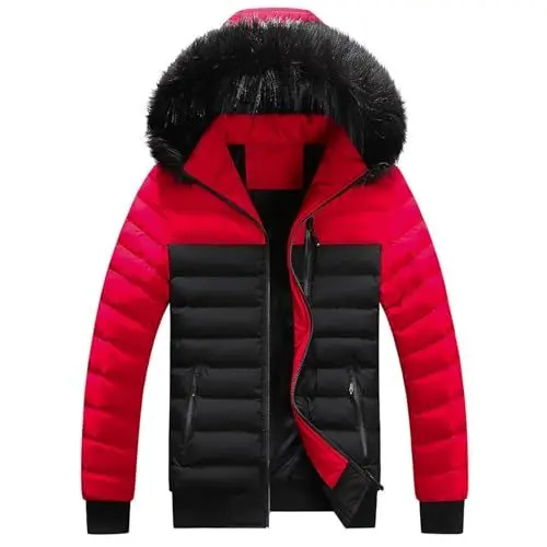 Produktbild: cyber monday angebote mantel herren waterproof jacket men winterjacke mann jacke männer steppjacke winter fahrradjacke herren mantel schwarz wintermantel lang herren