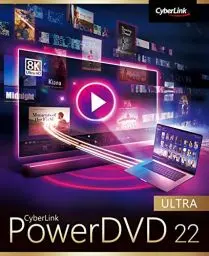 Produktbild: CyberLink PowerDVD 22 Ultra / Preisgekrönter Media Player für Blu-ray/DVD-Disc und professionelle Medienwiedergabe und -verwaltung / Wiedergabe praktisch aller Dateiformate / Windows 10/11 (Download)