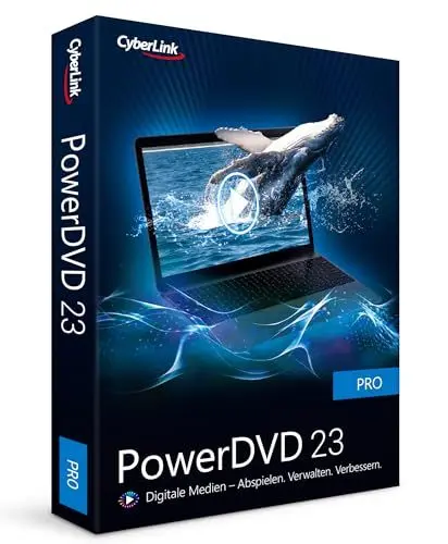 Produktbild: CyberLink PowerDVD 23 Pro | Universelle Medienwiedergabe und -verwaltung | Lebenslange Lizenz | BOX | Windows 10/11 (Box)