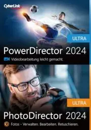 Produktbild: CyberLink PowerDirector 2024 Ultra & PhotoDirector 2024 Ultra Duo | PC Aktivierungscode per Email