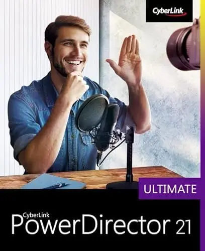 Produktbild: CyberLink PowerDirector 21 Ultimate | Professionelles Videobearbeitungsprogramm für PC mit Greenscreen und tausenden Effekten | Fotoshow | Tolle Filmproduktion | Screen Recorder | Windows (Download)