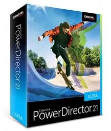 Produktbild: CyberLink PowerDirector 21 Ultra | Benutzerfreundliches Videobearbeitungsprogramm für PC | Greenscreen und tausenden Effekten | Fotoshow | Heimstudio | Screen Recorder | Windows 10/11 (Box)