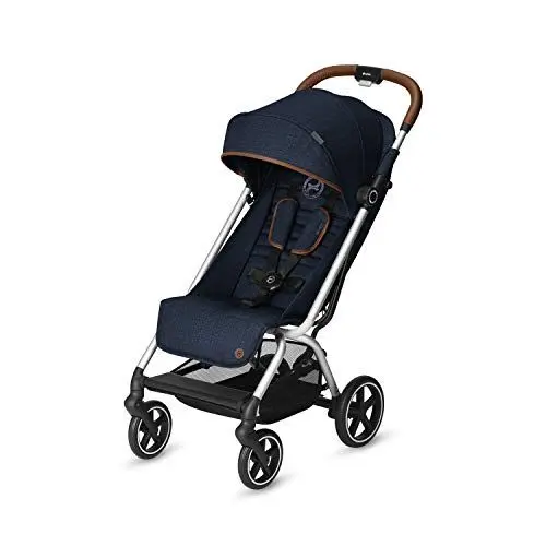 Produktbild: CYBEX Gold Buggy Eezy S+, Einhand-Faltmechanismus, Ultrakompakt, Leichtgewicht, Ab Geburt bis 17 kg (ca. 4 Jahre), Denim Kollektion, Denim Blue