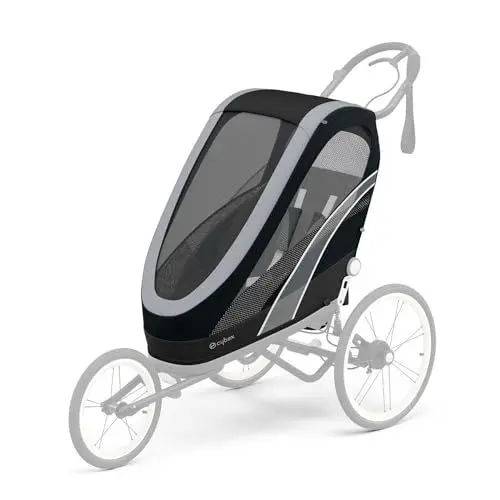 Produktbild: Cybex Sitzpaket für Multisport-Anhänger ZENO, Von ca. 6 Monaten - ca. 4 Jahre, Max. 111 cm und 22 kg, Sitzeinheit für Multisportwagen, All Black