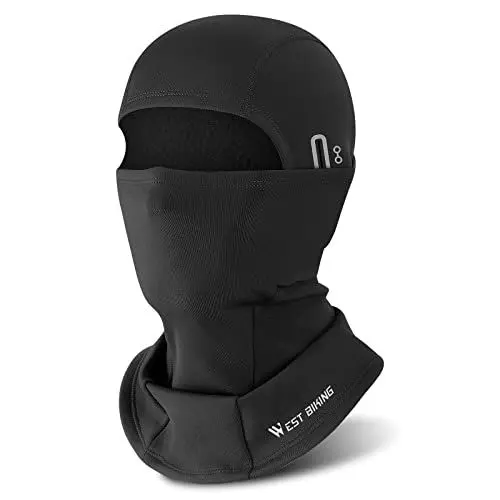 Produktbild: CYCLESPEED Sturmhaube Motorrad Fahrrad Balaclava Winter Skimaske für Herren Damen Gesichtshaube Warm Winddicht Atmungsaktiv für Laufen Outdoor-Aktivitäten Schwarz