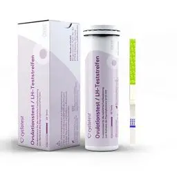 Produktbild: Cyclotest Ovulationstests Eisprung-Tests 25 LH-Ovulationstests 25 mIU zur Bestimmung der fruchtbaren Tage bei Kinderwunsch oder zur natürlichen Verhütung