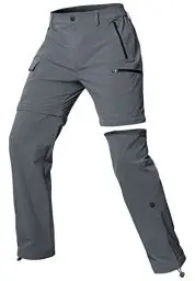 Produktbild: Cycorld Damen-Wanderhose-Zip-Off-Trekkinghose, Atmungsaktiv Wanderhose Damen Schnell Stretch Trekkinghose Abnehmbar Zip Off Outdoorhose Sommer Hiking Pants Funktionshose (Hellgrau, XL)
