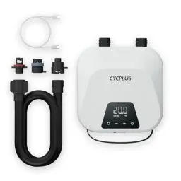 Produktbild: CYCPLUS 20PSI Hochdruck Smart SUP Luftpumpe, Akku-betrieben, Intelligent Dual Stage Inflation & Deflation, Auto-Off Luftpumpe für Stand Up Paddle Boards, Surfen Kite, Zelt, Matratze