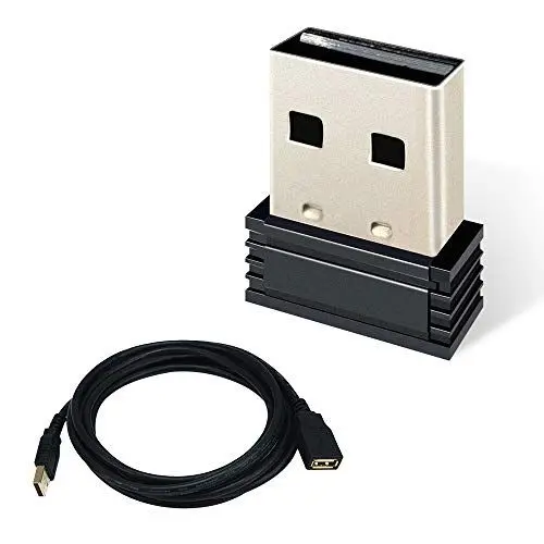 Produktbild: CYCPLUS ANT+ USB Empfänger Stick Adapter Dongle für TheSufferfest, TrainerRoad, Zwift, Rouvy U2 (mit 3 m / 9.8 feet USB Verlängerungskabel) MEHRWEG