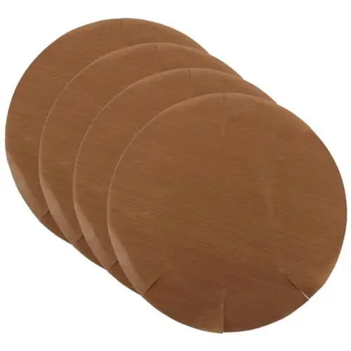 Produktbild: CYEER 4 Stück Dauerbackfolie Rund 40CM, 4er Set Teflon Dauerbackfolie für Backofen, Backfolie Wiederverwendbar, Backpapier Springform für Heißluftfritteuse, Hitzebeständig, Antihaftbeschichtet