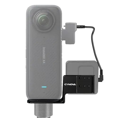 Produktbild: CYNOVA Cold Shoe für Insta360 X4 Zubehör, Unsichtbare Mikrofonhalterung Kompatibel mit insta360 X4 / X3 / One RS 1inch / One X2 für RODE Wireless GO Mikrofonhalterung