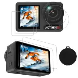 Produktbild: CYNOVA Osmo Action5 Pro Displayschutz für DJI Osmo Action 5 Pro, (7pcs) 9H Schutzfolie für DJI Action 5 Pro mit Kameraschutz +Lens Silicone Covers für DJI Osmo Action 5 Zubehör