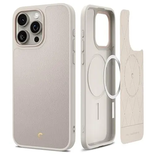 Produktbild: CYRILL von Spigen Kajuk Mag Hülle Kompatibel mit iPhone 15 Pro Max (2023) - Cream