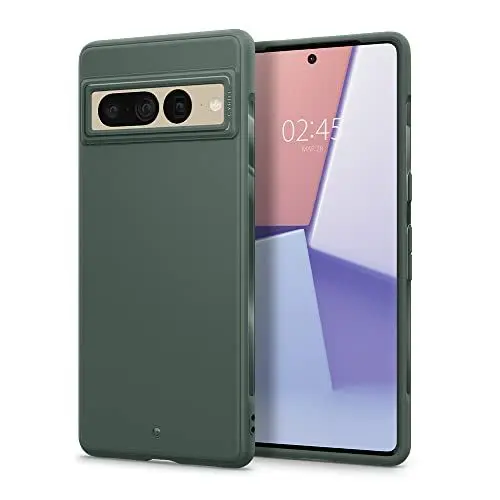 Produktbild: CYRILL von Spigen Stone (kompatibel mit Google Pixel 7 Pro), Premium Staubfrei Saft TPU Schutzhülle Grün Case Cover (2022) - Kale