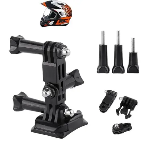 Produktbild: CYTGOUPER Sport Camera Helmet Side Mount Kit, Motorradhelm Halterung Action Kamera Side Mount Kit, Action Kamera Helmhalterung Kit, Schnellverschluss, Klebepads für Action Kamera