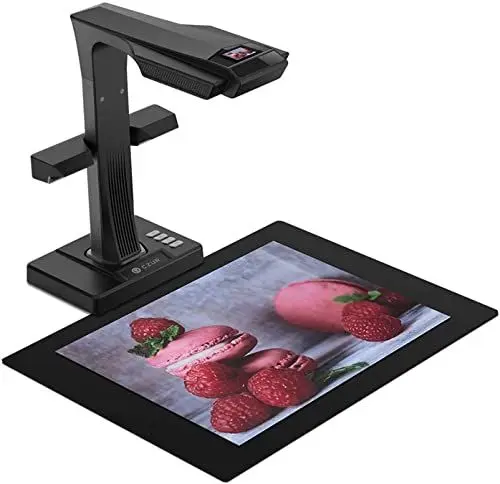 Produktbild: CZUR ET18 Pro Professioneller Buchscanner mit LED Fülllicht, OCR Dokumentenscanner 18 Megapixel Dokumentenkamera Visualizer für Windows und macOS mit Laser Verflachungstechnologie, bis zu A3