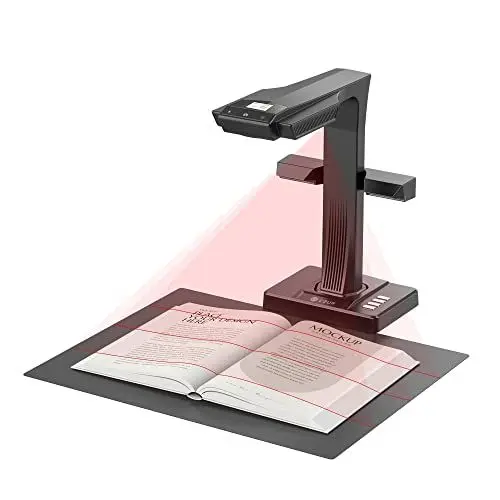 Produktbild: CZUR ET16 Professioneller Buchscanner 16 MP mit LED Fülllicht, OCR Dokumentenscanner A3 Scanner Dokumentenkamera Visualizer für Windows und macOS mit Laser Verflachungstechnologie
