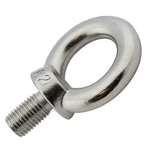 Produktbild: D2D | VPE: 1 Stück - Ringschraube M12 gegossen und poliert ähnl. DIN 580 aus Edelstahl A2 V2A - Ösenschraube