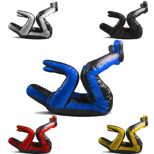 Produktbild: Daan Mma Grappling Dummy Judo Punching Bag Dummy BJJ Wrestling Dummy Sitzposition Brazilian JIU Jitsu, Selbstverteidigungstraining, Vinyl, mehrfarbig, 170 cm, ungefüllt, schwarz / rot
